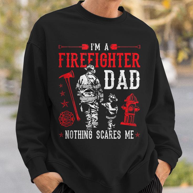 Mens Firefighter Dad Fire Rescue Fire Fighter Sweatshirt Gifts for Him