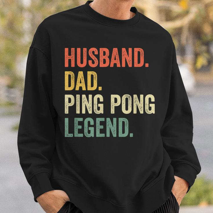Mens Funny Ping Pong Husband Dad Table Tennis Legend Vintage Sweatshirt Gifts for Him