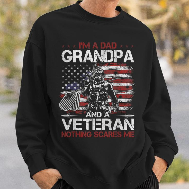 Mens Grandpa For Men Fathers Day Im A Dad Grandpa Veteran Sweatshirt Gifts for Him
