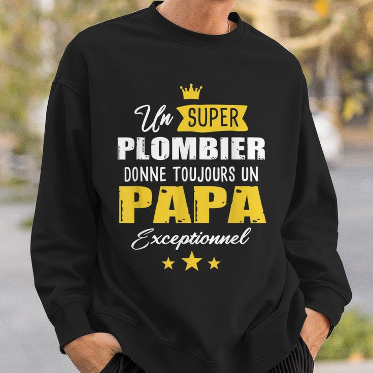 Mens Plumber Dad Fathers Day To Be Father Sweatshirt Gifts for Him