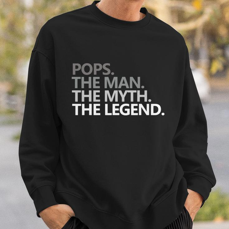 Mens Pops The Man The Myth The Legend Fathers Day Gift Sweatshirt Gifts for Him