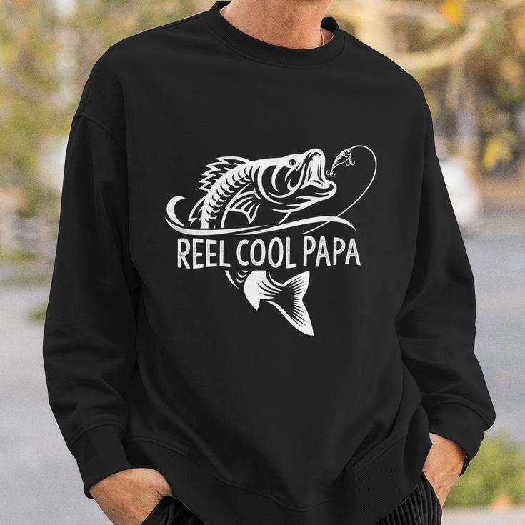 Mens Reel Cool Papa Fishing Dad Gifts Fathers Day Fisherman Fish Tshirt Sweatshirt Gifts for Him