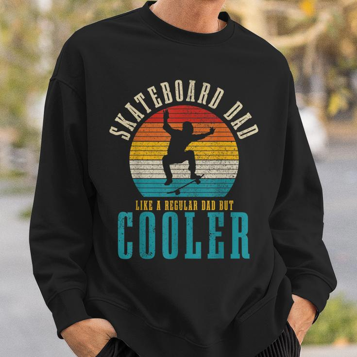 Mens Skateboard Dad Funny Vintage Fathers Day Skating Skater Sweatshirt Gifts for Him