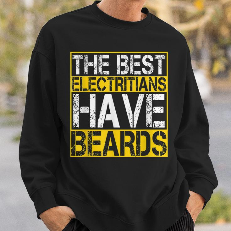 Mens The Best Electritians Have Beards Funny Beard Handyman Sweatshirt Gifts for Him