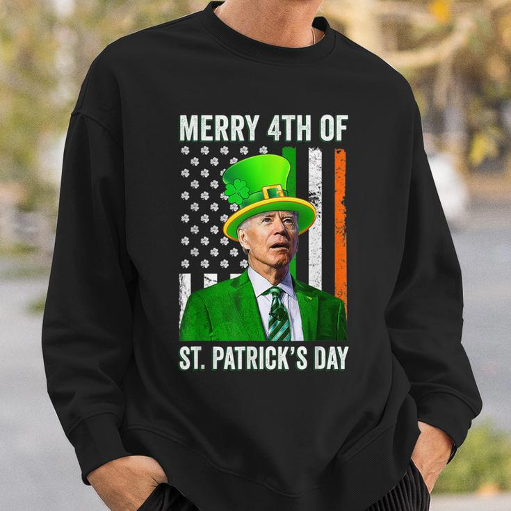 Merry 4Th Of St Patricks Day Joe Biden Leprechaun Hat V2 Sweatshirt Gifts for Him