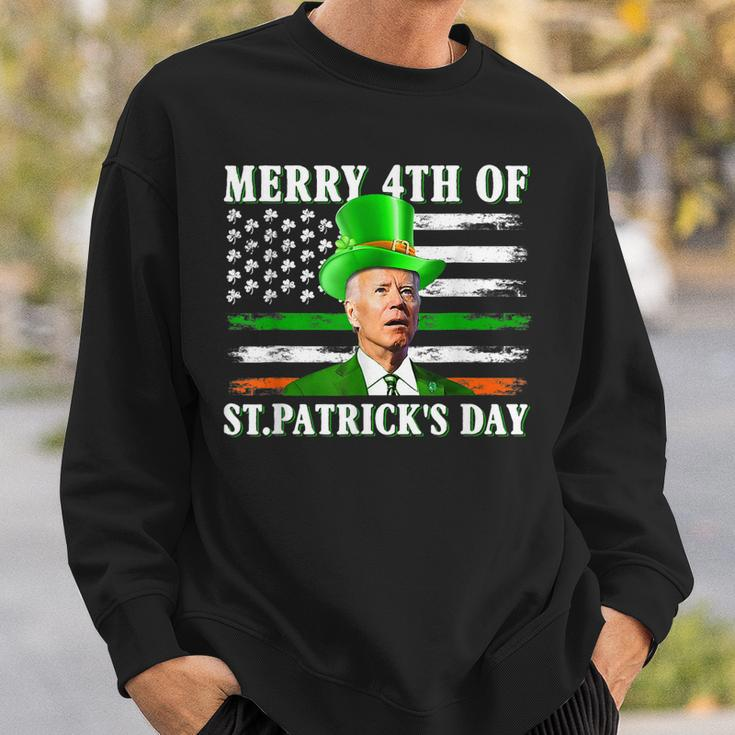 Merry 4Th Of St Patricks Day Joe Biden St Patricks Day Sweatshirt Gifts for Him