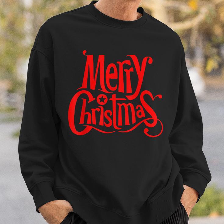 Merry Christmas Weihnachts Spruch Dekoration Damen Herren V5 Sweatshirt Geschenke für Ihn