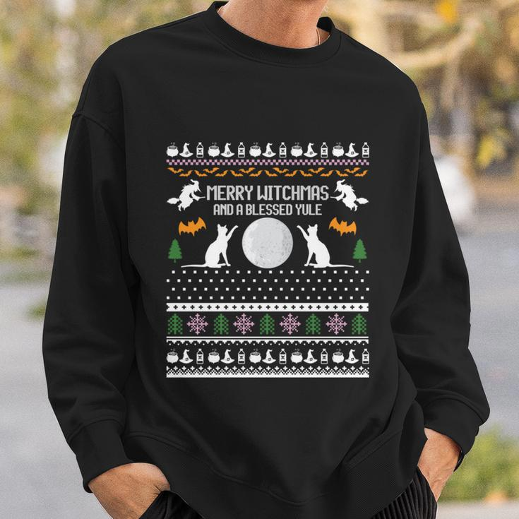 Merry Witchmas Cat Ugly Christmas Sweaters Gift Sweatshirt Gifts for Him
