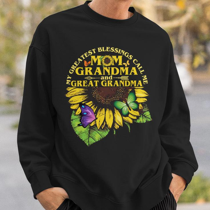 Mother Grandma My Greatest Blessings Call Me Mom Grandma Great Grandma 50 Mom Grandmother Sweatshirt Gifts for Him