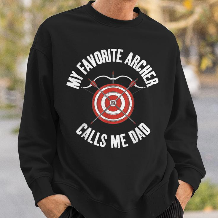 My Favorite Archer Calls Me Dad Bowhunting Archery Child Sweatshirt Gifts for Him