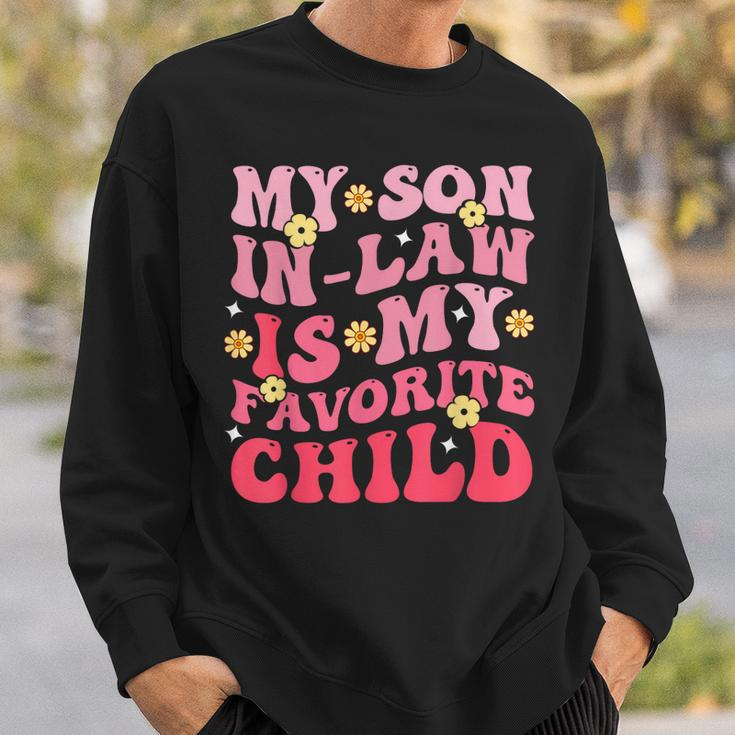 My Son In Law Is My Favrite Child Groovy Sweatshirt Gifts for Him