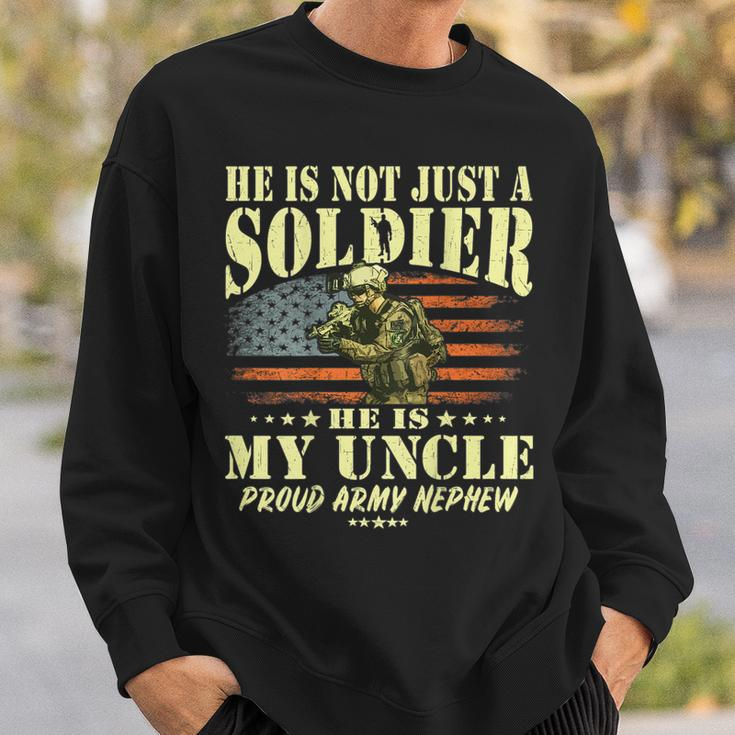 My Uncle Is A Soldier Hero Proud Army Nephew Military Family Sweatshirt Gifts for Him