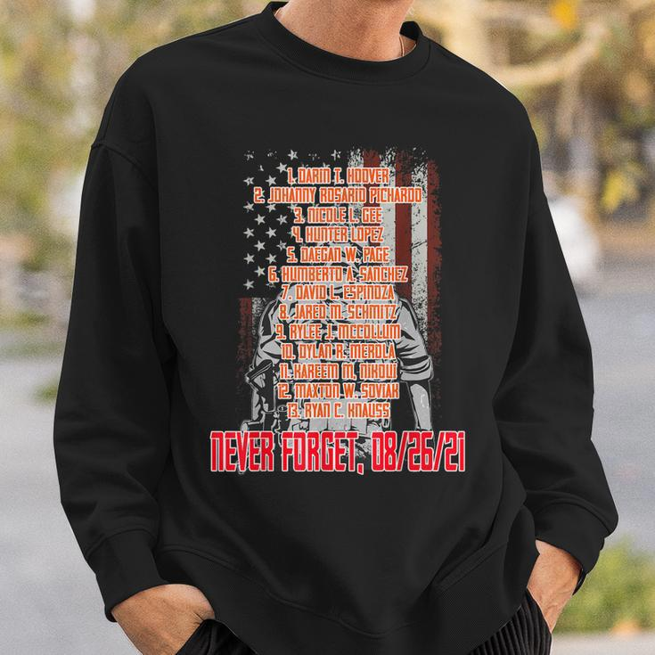 Never Forget Of Fallen Soldiers 13 Heroes Name Sweatshirt Gifts for Him