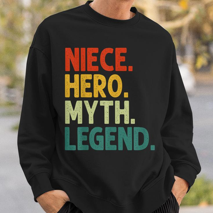 Niece Hero Myth Legend Retro Vintage Nichte Sweatshirt Geschenke für Ihn