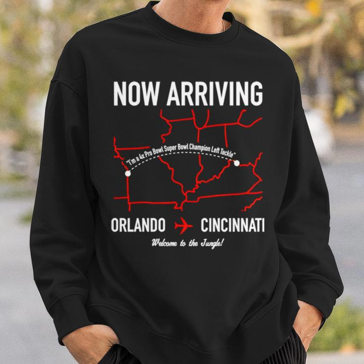 Now Arriving Orlando To Cincinnati Welcome To The JungleSweatshirt Gifts for Him