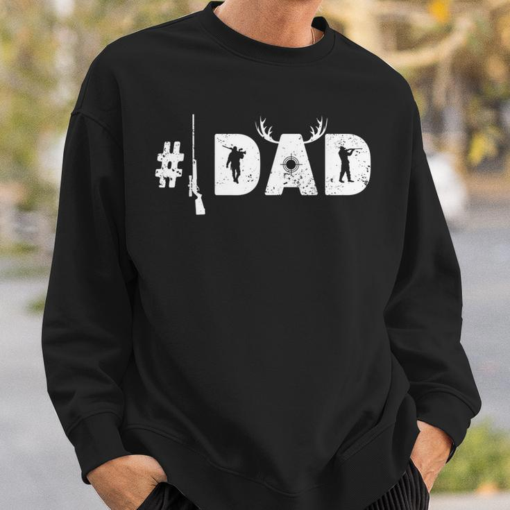Number One Best Hunting Dad Deer Hunter Fathers Day Gift Gift For Mens Sweatshirt Gifts for Him