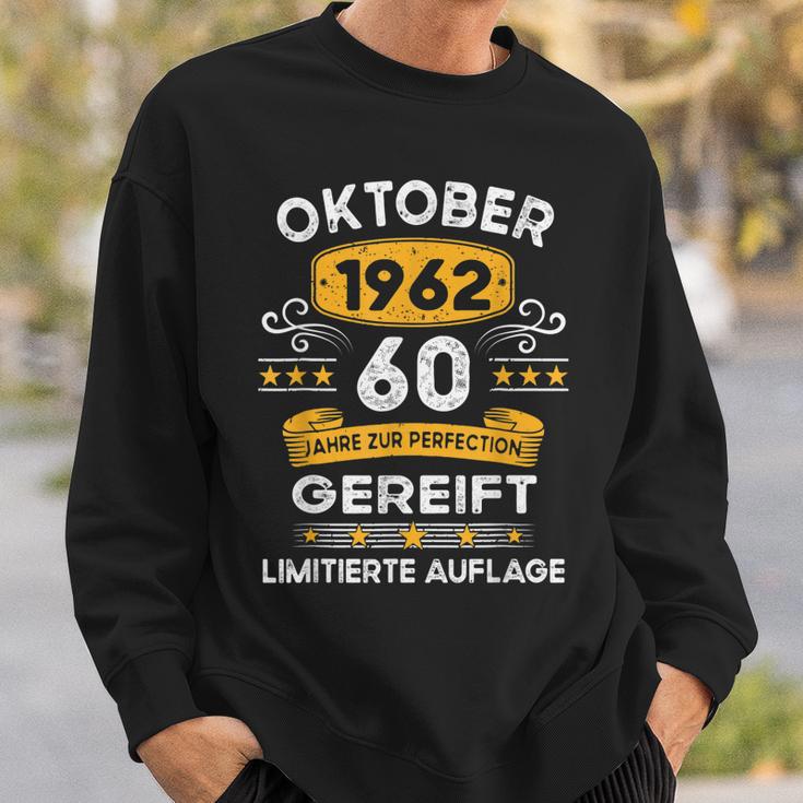 Oktober 1962 Lustige Geschenke 60 Geburtstag Sweatshirt Geschenke für Ihn