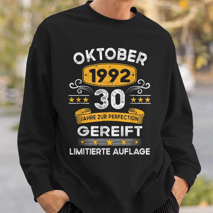 Oktober 1992 Lustige Geschenke 30 Geburtstag Sweatshirt Geschenke für Ihn