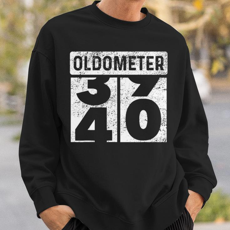 Oldometer Odometer Funny 40Th Birthday Gift 40 Yrs Sweatshirt Gifts for Him