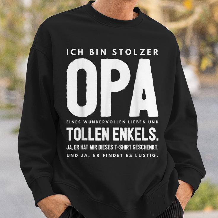 Opa Enkel Team Sweatshirt, Lustiges Spruch Geburtstag Geschenke für Ihn