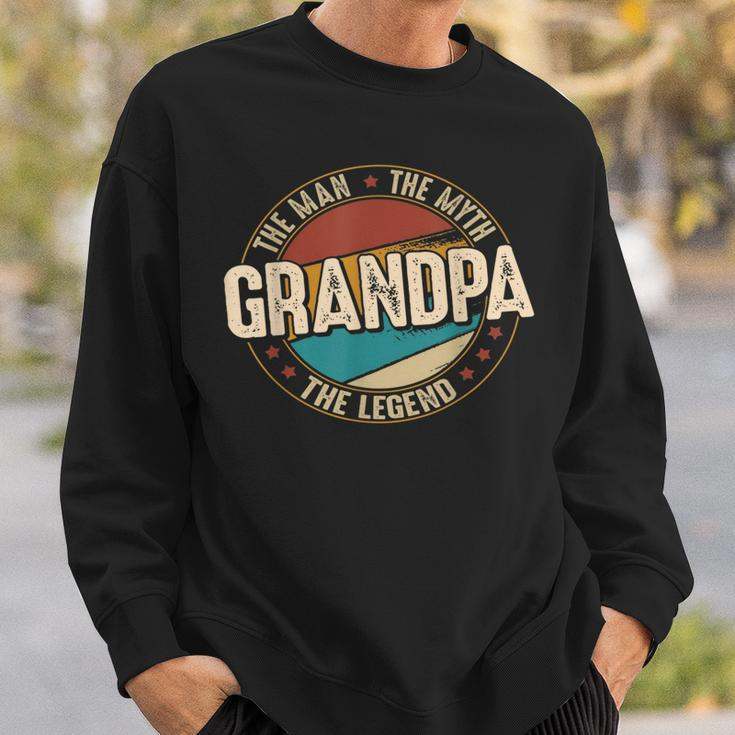 Opa Man Myth Legend Lustiger Vatertag Opa V3 Sweatshirt Geschenke für Ihn