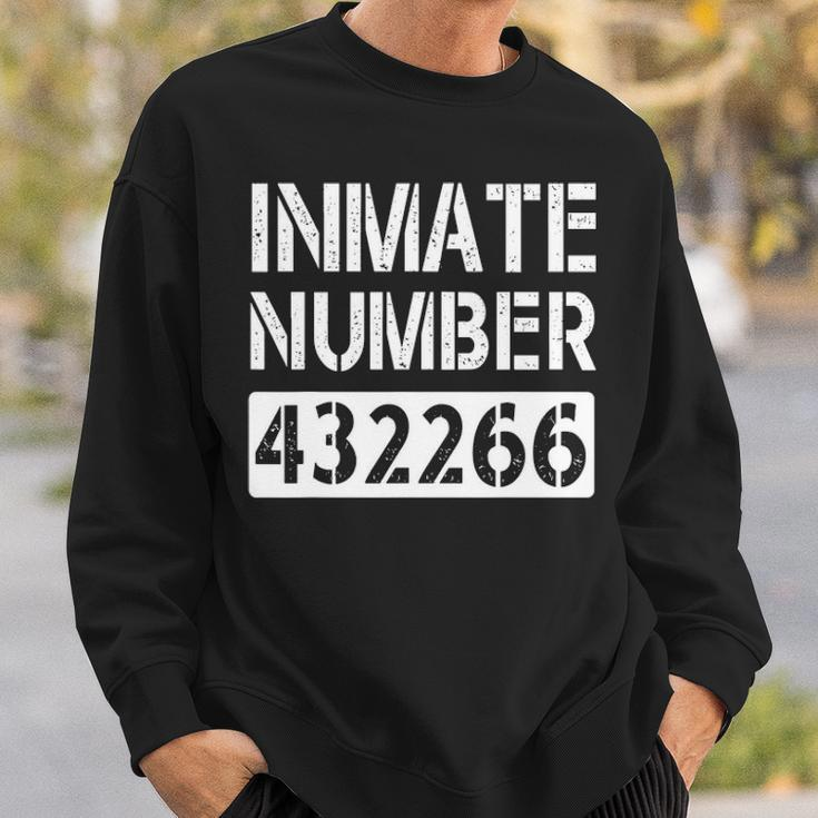Orange Prisoner Costume Jail Break Outfit Lazy Halloween Sweatshirt Gifts for Him