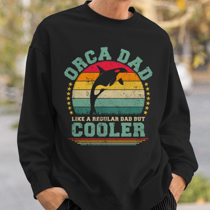 Orca Dad Like A Regular Dad But Cooler Father’S Day Long SleeveSweatshirt Gifts for Him