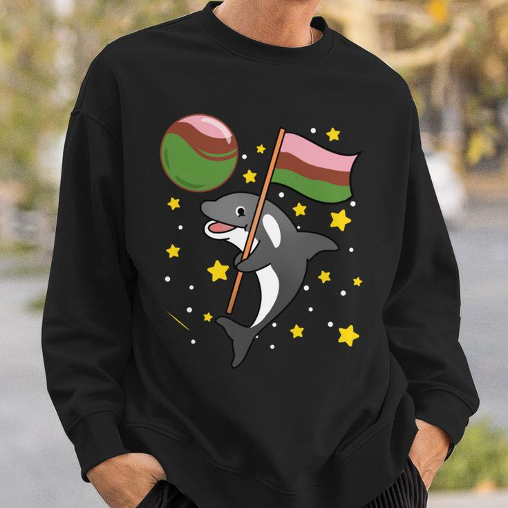 Orca In Space Gynesexual Pride Sweatshirt Gifts for Him