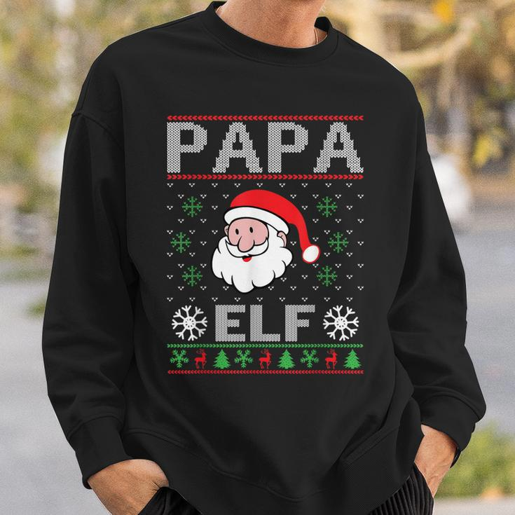 Papa Elf Outfit Weihnachten Familie Elf Weihnachten Sweatshirt Geschenke für Ihn