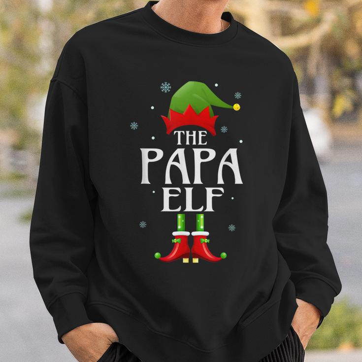 Papa Elf Xmas Matching Family Group Christmas Party Pajama Sweatshirt Gifts for Him