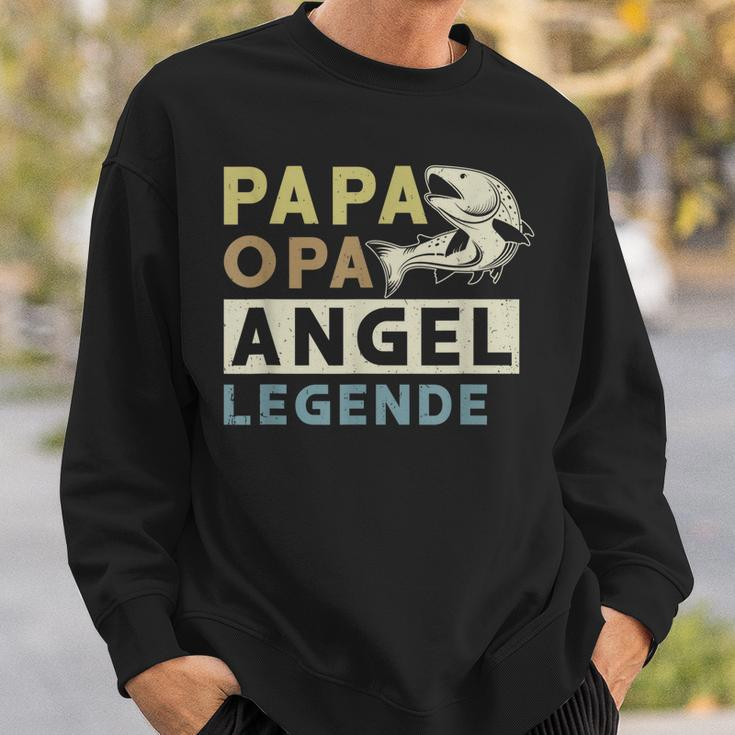 Papa Opa Angel Legende Sweatshirt, Perfekt für Vatertagsangler Geschenke für Ihn