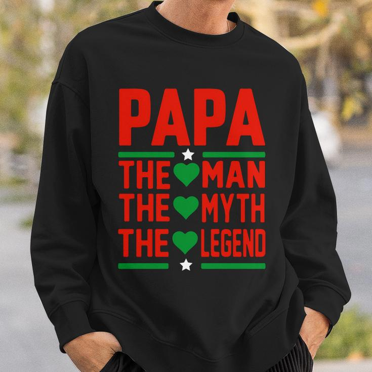 Papa The Man The Myth The Legend Fathers Day Sweatshirt Gifts for Him