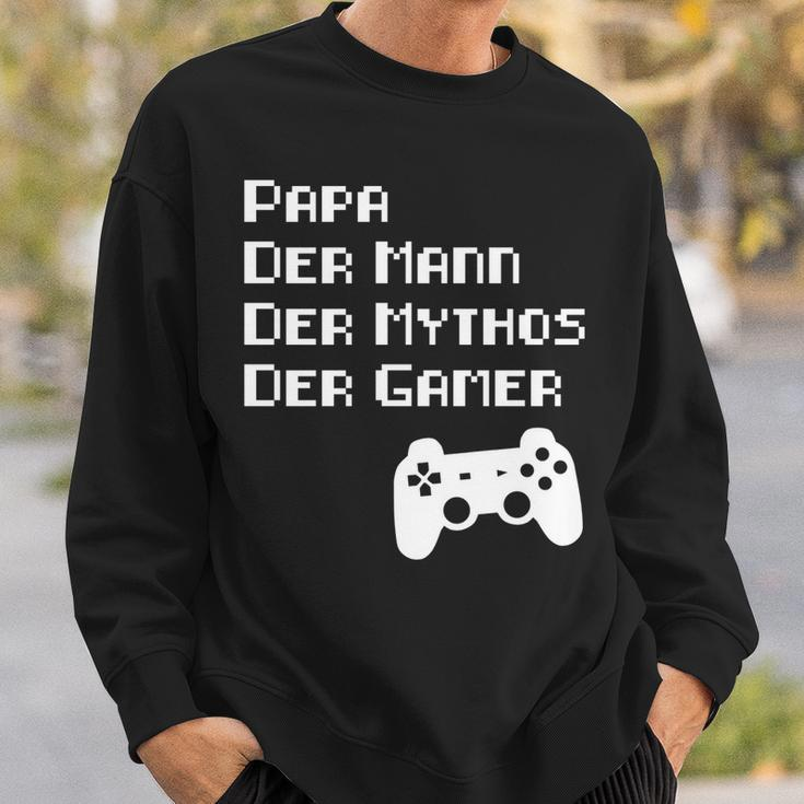 Papa Vater Mythos Legende Gamer Zocker Langarmshirt Sweatshirt Geschenke für Ihn