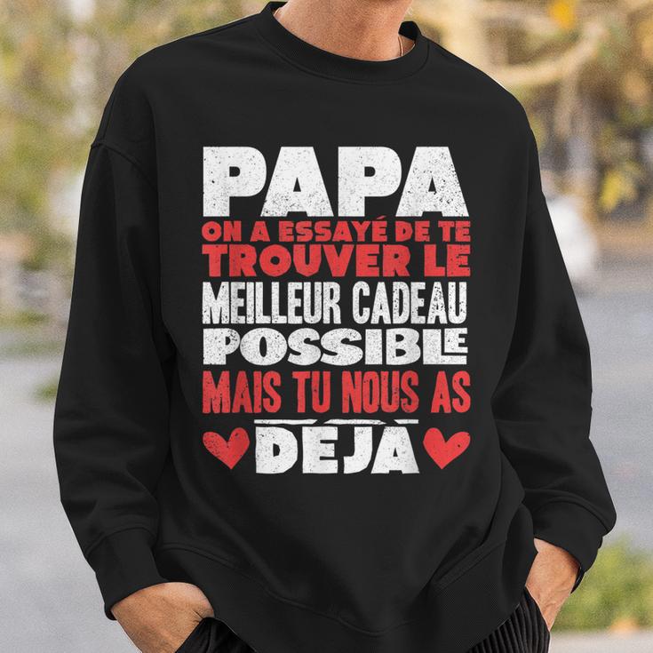 Papa Zum Vatertag Geschenk Für Papa Geburtstag Vater V4 Sweatshirt Geschenke für Ihn