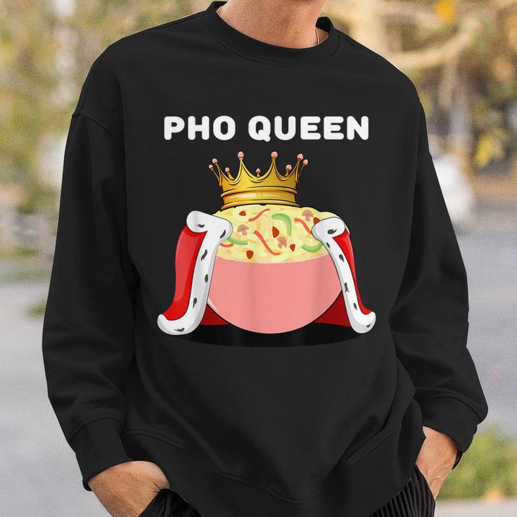 Pho Queen | Womens Pho Lover | Vietnamese Noodles Pho  Men Women Sweatshirt Graphic Print Unisex Gifts for Him