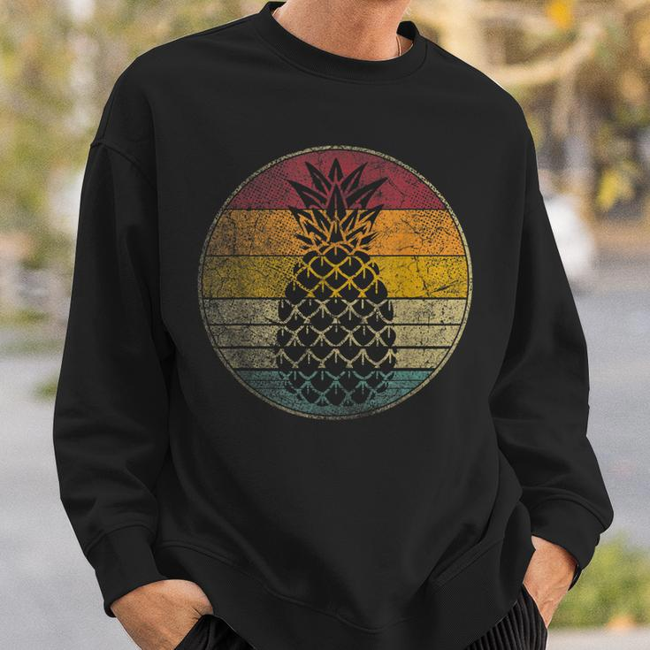 Pineapple Fruit Retro Style Vintage 70S 80S 90S Gift Sweatshirt Gifts for Him