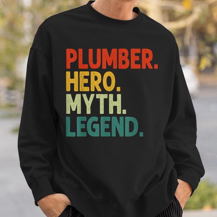 Plumber Hero Myth Legend Retro Vintage Klempner Sweatshirt Geschenke für Ihn