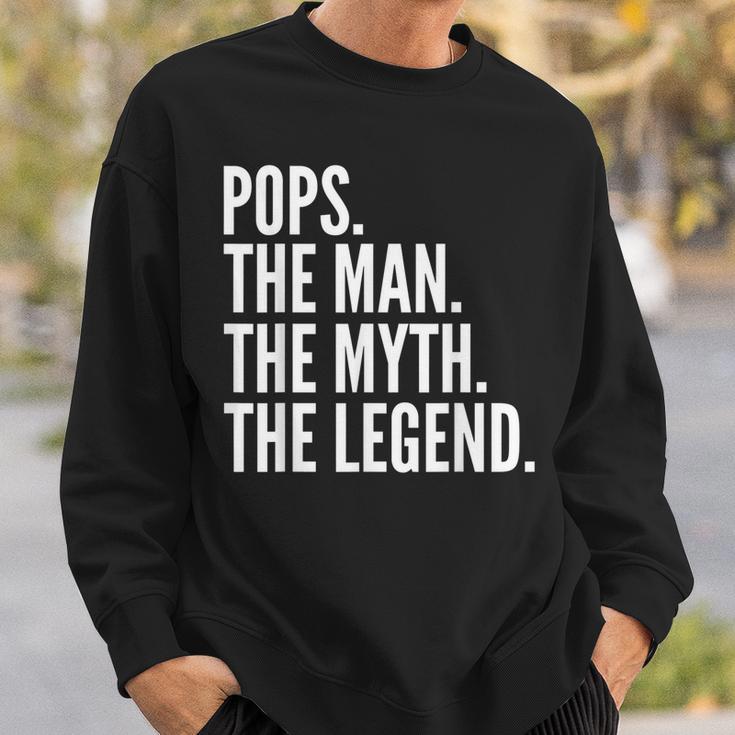 Pops The Man Der Mythos Die Legende Dad Sweatshirt Geschenke für Ihn