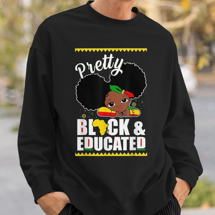 Pretty Black And Educated I Am The Strong African Queen Girl V10 Sweatshirt Gifts for Him