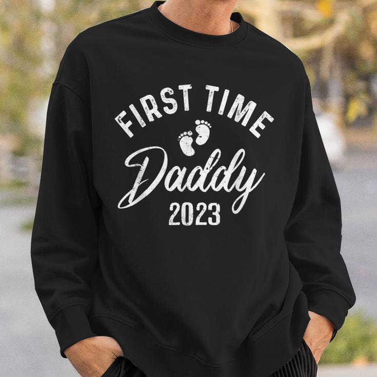 Promoted To Daddy Est 2023 First Time Dad Fathers Day Gift Sweatshirt Gifts for Him
