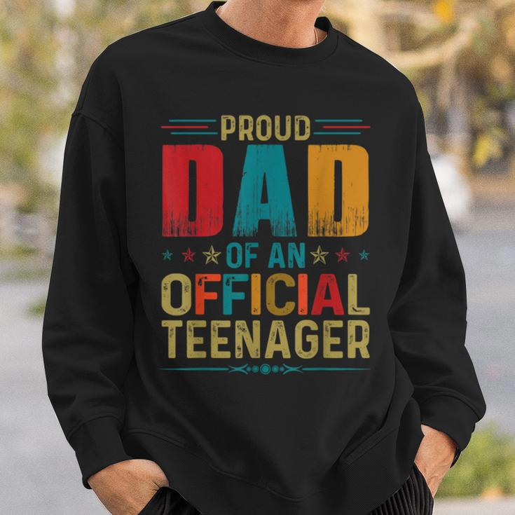 Proud Dad Official Teenager Funny Bday Party 13 Year Old Sweatshirt Gifts for Him