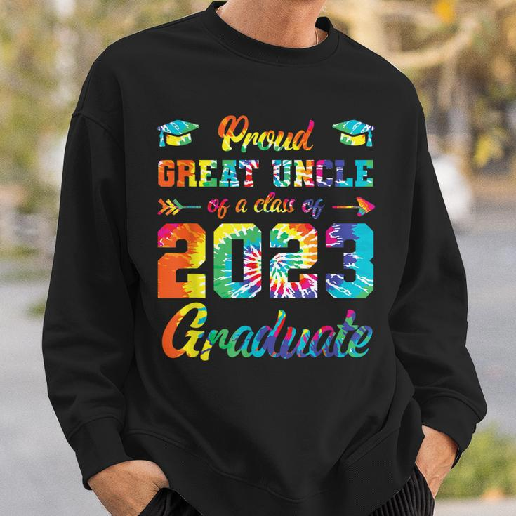 Proud Great Uncle Of A Class 2023 Graduate Senior 23 Tie Dye Sweatshirt Gifts for Him