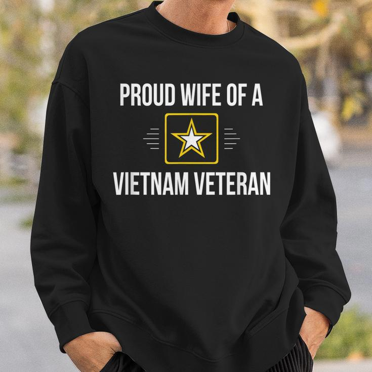 Proud Wife Of A Vietnam Veteran - Men Women Sweatshirt Graphic Print Unisex Gifts for Him