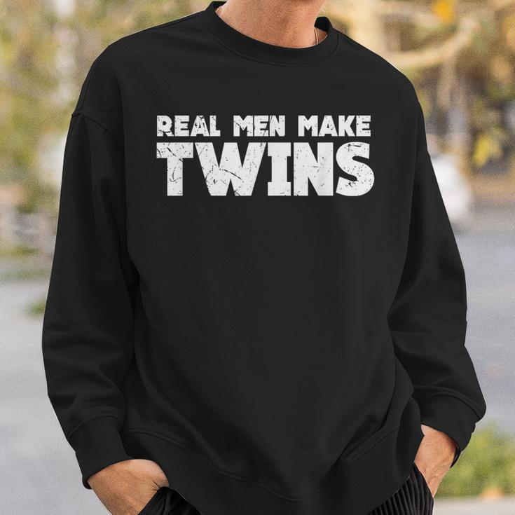 Real Men Make Twins | Twin Dad  | Twin Dad To Be Sweatshirt Gifts for Him