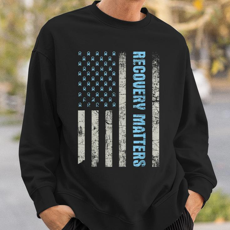 Recovery Matters - Sobriety Anniversary Sober Aa Na Sweatshirt Gifts for Him