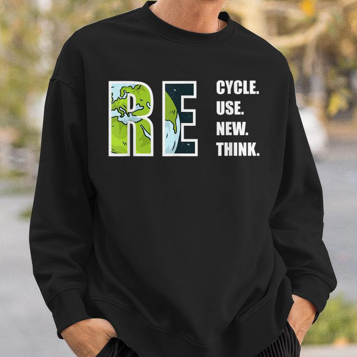 Recycle Reuse Renew Rethink Earthday 2023 Environment Sweatshirt Gifts for Him