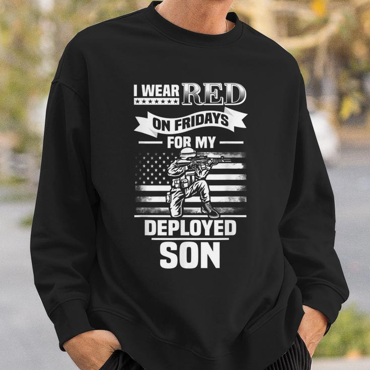 Red Friday For My Son Military Troops Deployed Wear Sweatshirt Gifts for Him