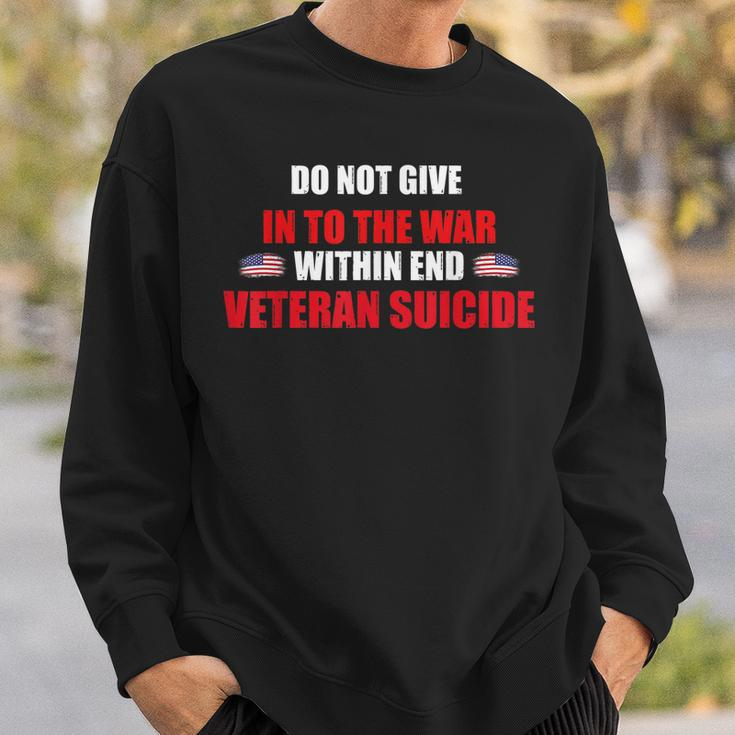 Reduce The Incidence Of Suicide Of American Veteran War Men Women Sweatshirt Graphic Print Unisex Gifts for Him