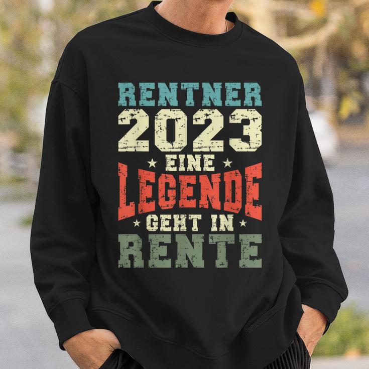 Rentner 2023 Rente Spruch Retro Vintage Sweatshirt Geschenke für Ihn