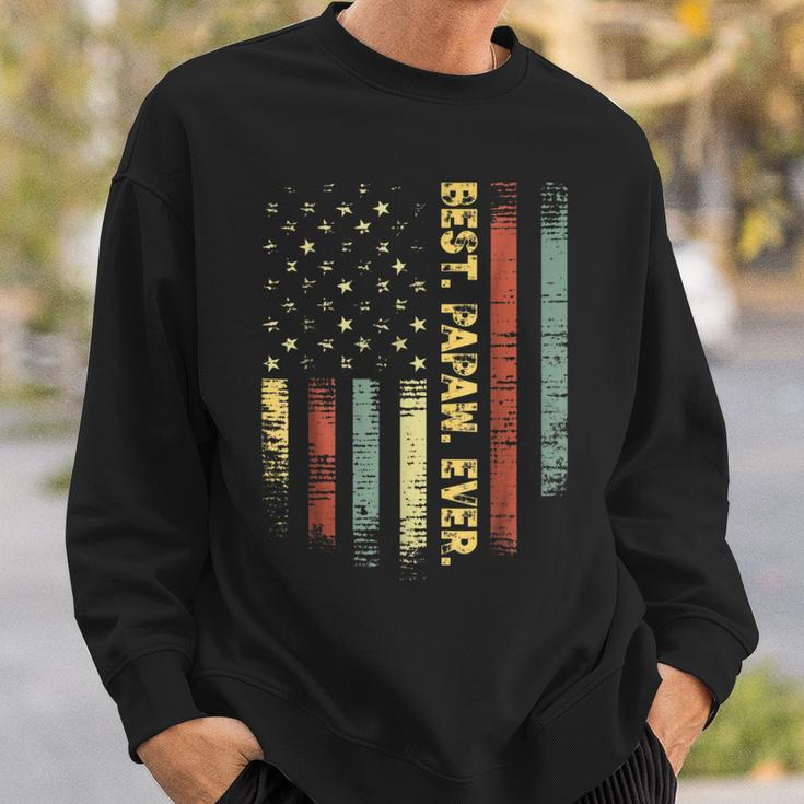 Retro Best Papaw Ever Vintage American FlagFor Dad Gift For Mens Sweatshirt Gifts for Him